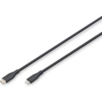 DIGITUS USB 2.0 aansluitkabel Type C-Lightning Silicon 1m S