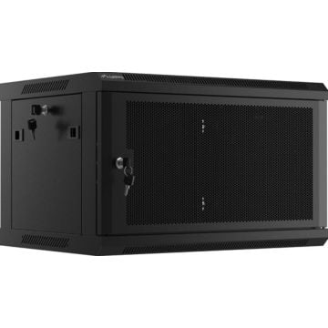 LANBERG 19" RACKMOUNTABLE EINBAUSCHRANK 6U 600X450 SCHWARZ