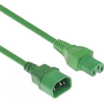 POWERCORD C14-C15 GN 2.00M. 1 stk