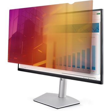 StarTech.com 23.8-inch 16:9 Gold Monitor Privacy Screen, Reversible Filter wEnhanced Privacy, Blue Light Shield, Computer Security Filter, Removable Screen Protector - +- 30 Deg. View Angle, Gold and Black Sides (238G-PRIVACY-SCREEN)