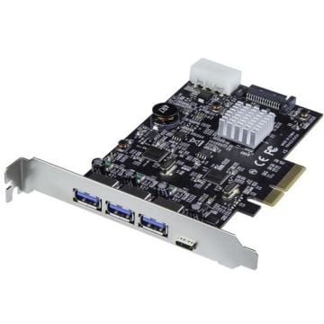 StarTech.com 4 poorts USB 3.1 PCIe kaart met 2 onafhankelijke kanalen (10Gbps) - 3x USB-A en 1x USB-C