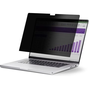 StarTech.com 13-inch MacBook Air M2M3 Laptop Privacy Screen, Removable and Reversible Anti-Glare Privacy Filter, Magnetic Laptop Screen Protector with +- 30 Deg. Viewing Angle - 51% Blue Light Reduction (13MAM-PRIVACY-SCREEN)