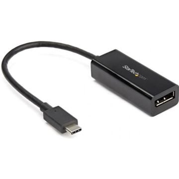 StarTech.com USB C to DisplayPort Adapter, 8K5K4K USB Type C to DP 1.4 Alt Mode Video Converter, HBR3DSCHDR, 8K 60Hz, Thunderbolt 3 Compatible DisplayPort 1.4 Monitor Display Adapter - 8K USB-C to DP Adapter (CDP2DP14B)