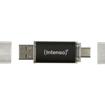 Stick Intenso 512GB USB-A + USB-C black Twist Line