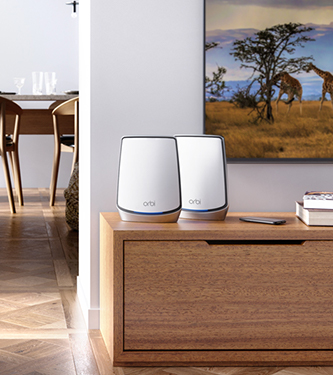 Netgear Orbi in woonkamer