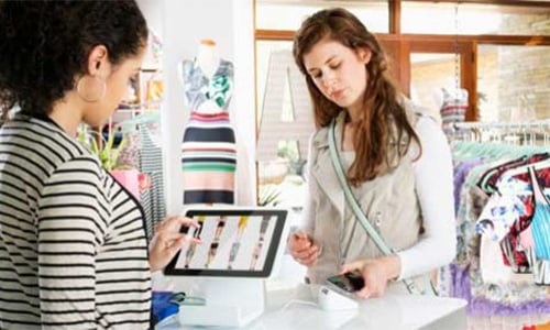 Technologie in een winkel